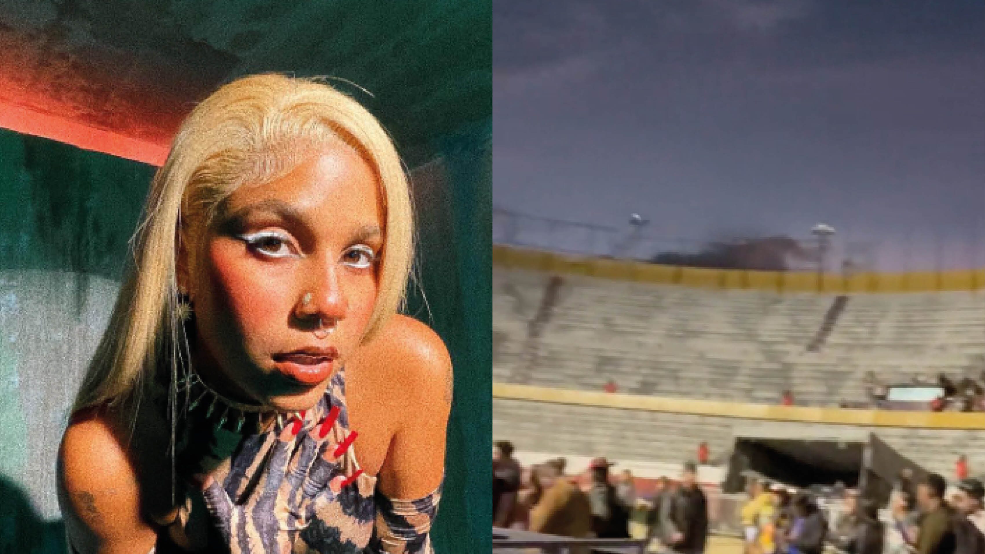 Poco público para concierto de Tokischa