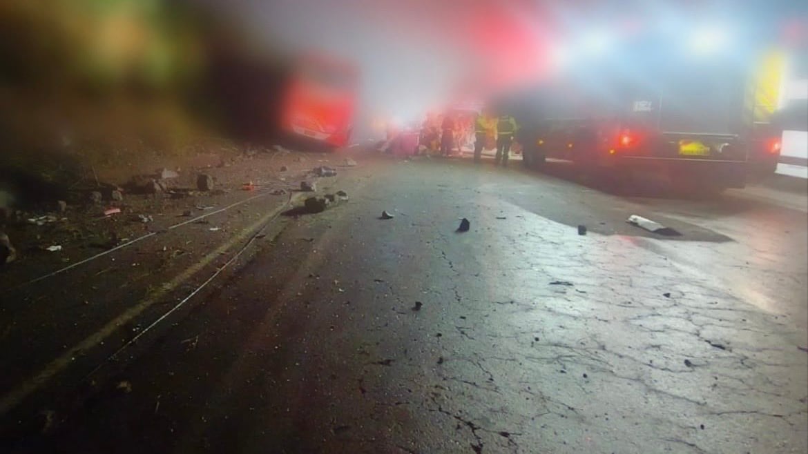 Fatal accidente de tránsito en la vía a Papallacta.