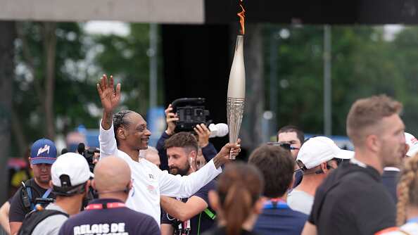 Snoop Dogg con la antorcha olímpica