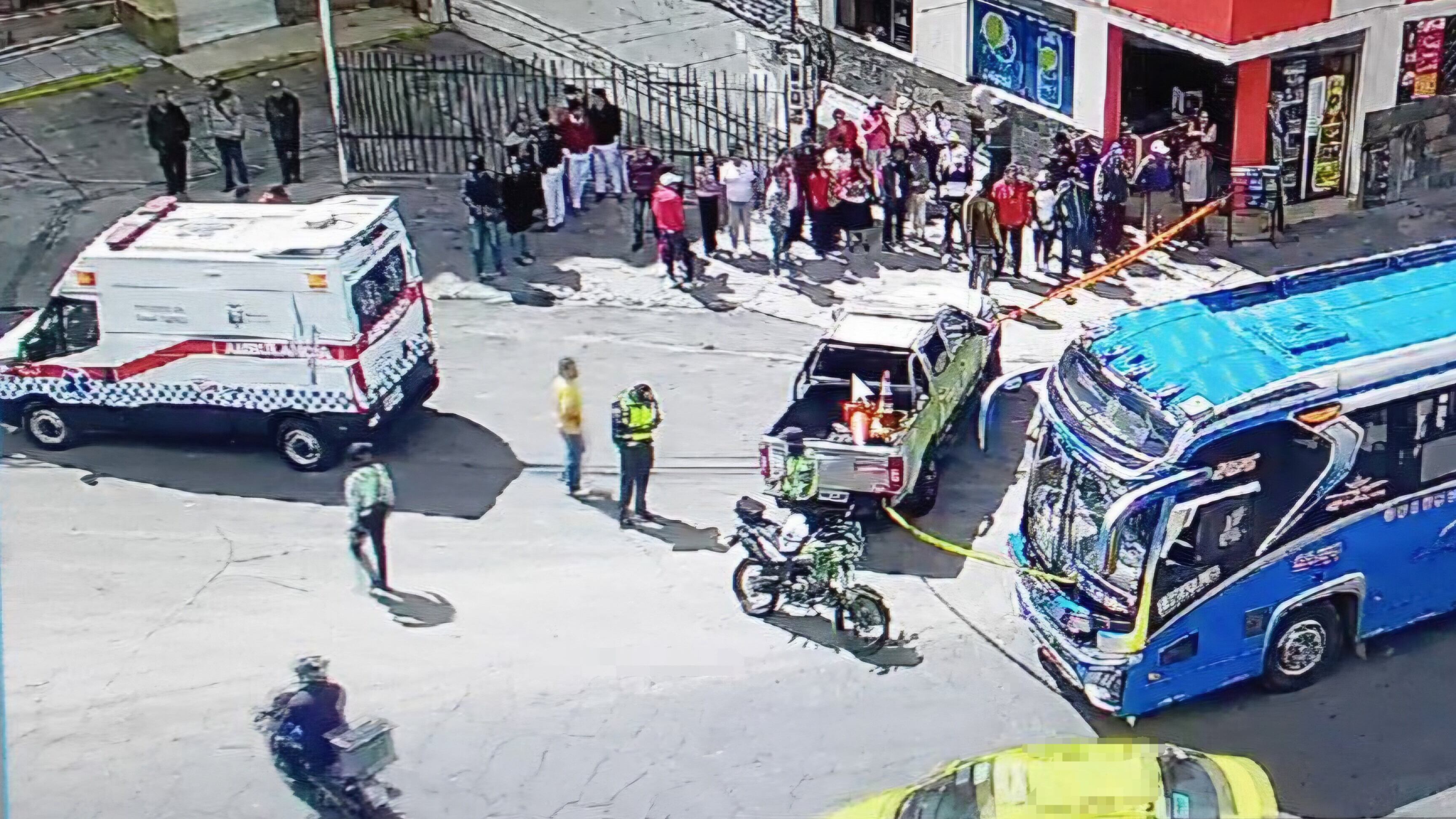 Esto se sabe del hombre que falleció atropellado por un bus en Ambato - Fuente: ECU 911 Ambato