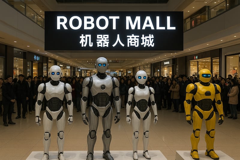 "Robot Mall" un paso más con los robots y la humanidad
