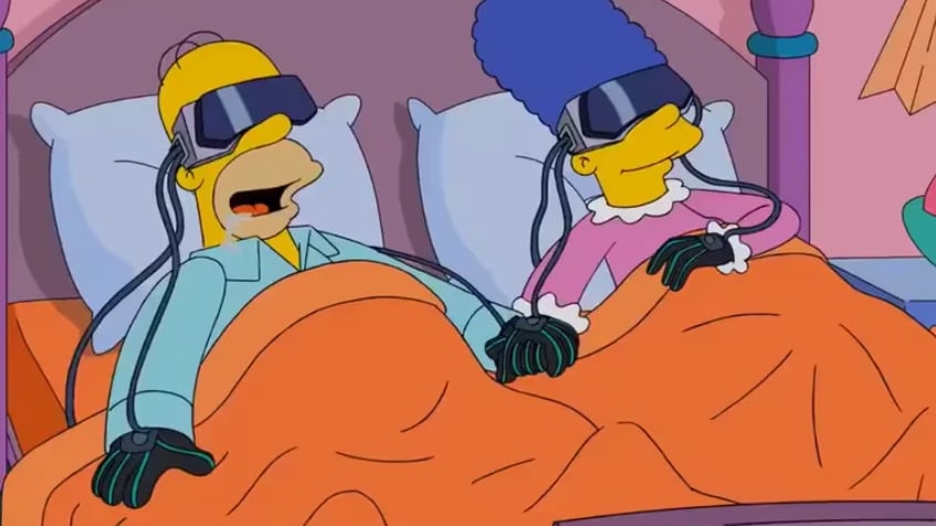 Los Simpsons narraron la realidad de visores tecnológicos.