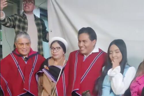 Así fue la pedida de mano del hijo de Luis Chango, presidente de Mushuc Runa