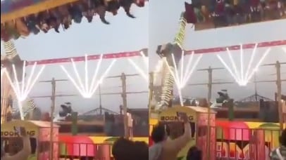 accidente juego mecánico India