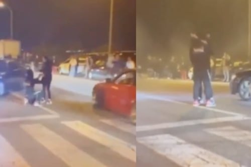 Le propuso matrimonio en medio de autos derrapando y terminó atropellado