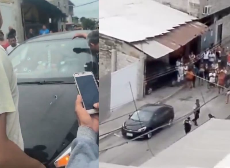 La Policía Nacional busca un vehículo blanco implicado en el ataque contra los influencers.