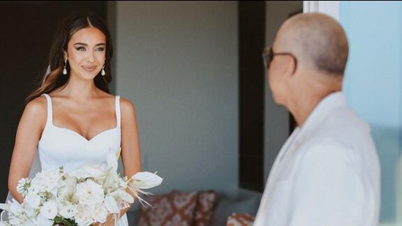 Gerardo Mejía junto a su hija Nadia Mejía