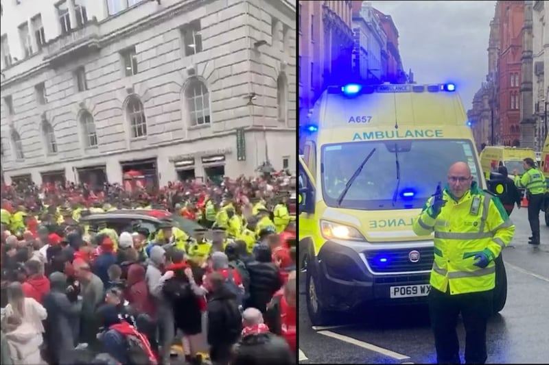 Un coche atropelló a hinchas del Liverpool que celebraban el título de Premier League en Reino Unido. Al menos 6 heridos y un detenido tras el incidente.