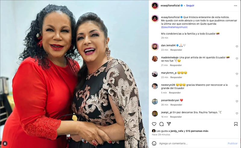Paulina Tamayo y Eva Ayllón