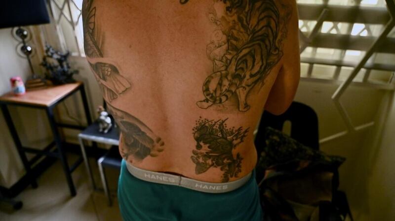 Tatuajes de integrantes de bandas delictivas