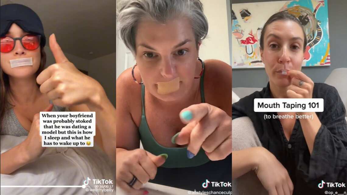 ‘Mouth-taping’ se ha popularizado en TikTok