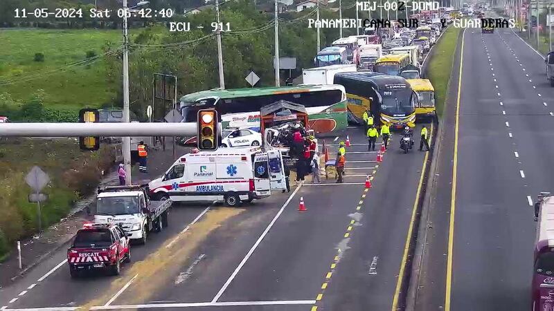 Accidente de tránsito en Machachi