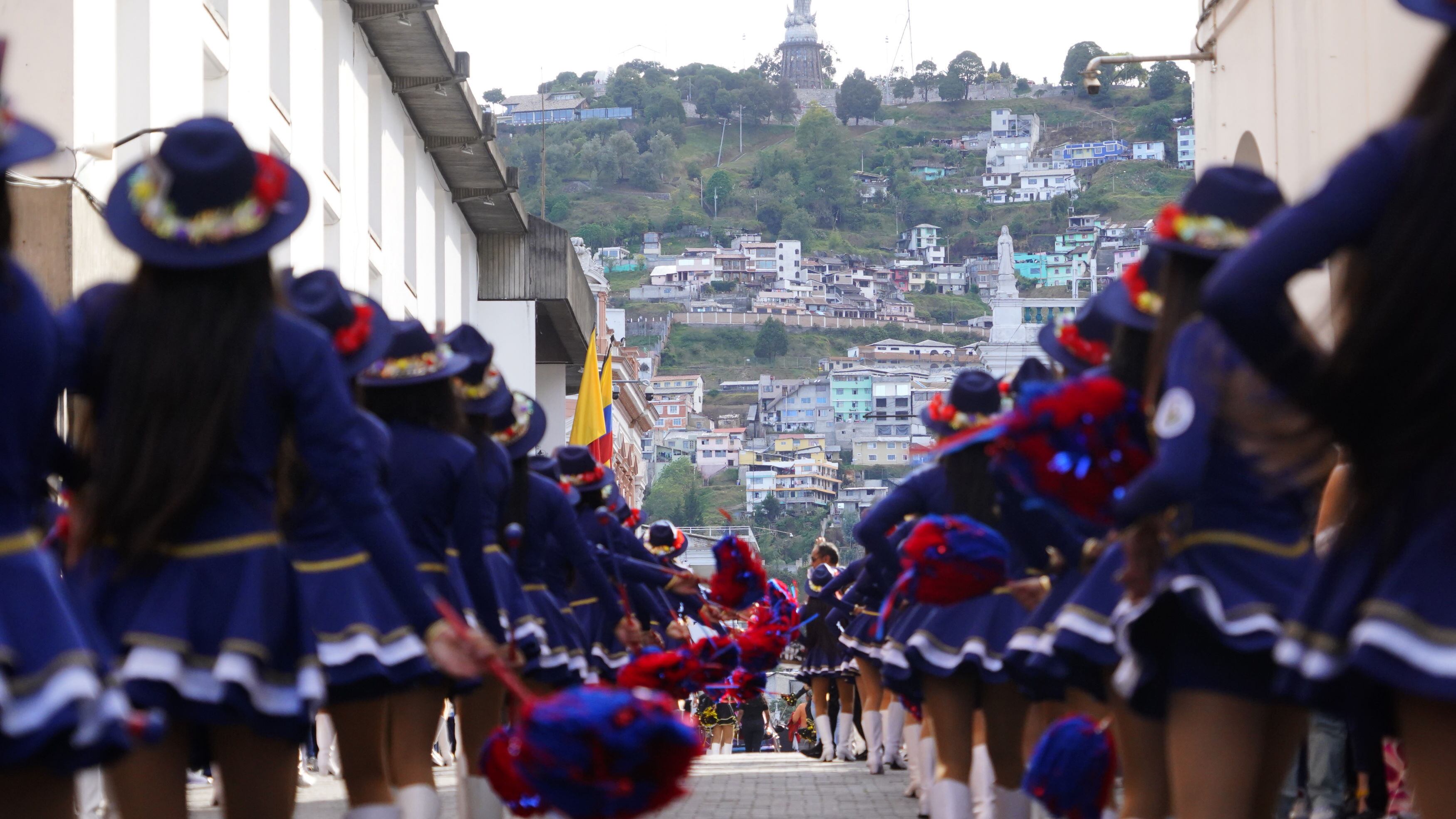 Quito 30 de Noviembre 2024. VIII Desfile Cultural Ronda Quiteña en el Centro Histórico de Quito
API / DANIEL MOLINEROS
