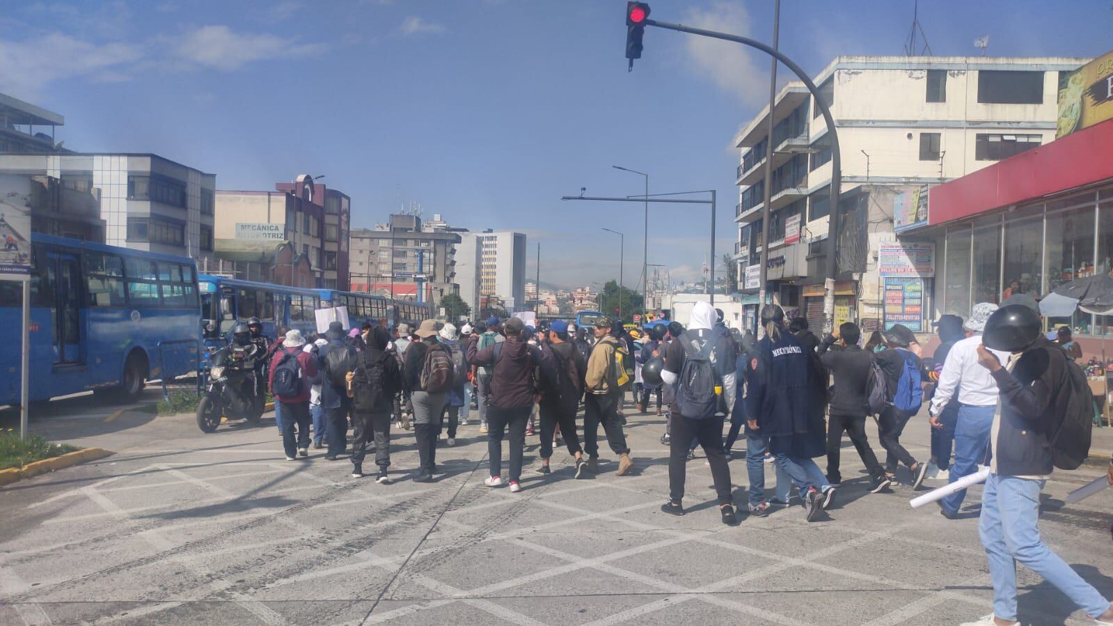 Marcha estudiantes de la Universidad Central