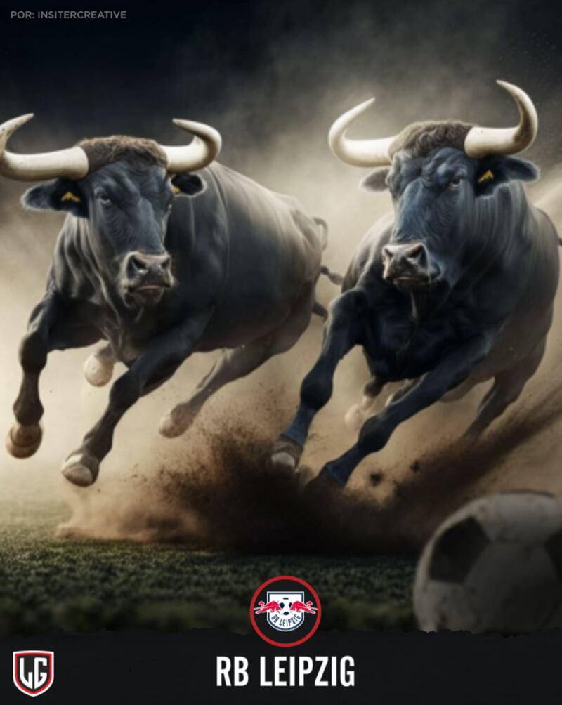 Los Toros Rojos son representativos de la marca de bebidas energéticas 'Red Bulls'