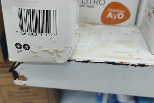 ¡De terror!: encuentran alimentos con gusanos en supermercados de La Troncal