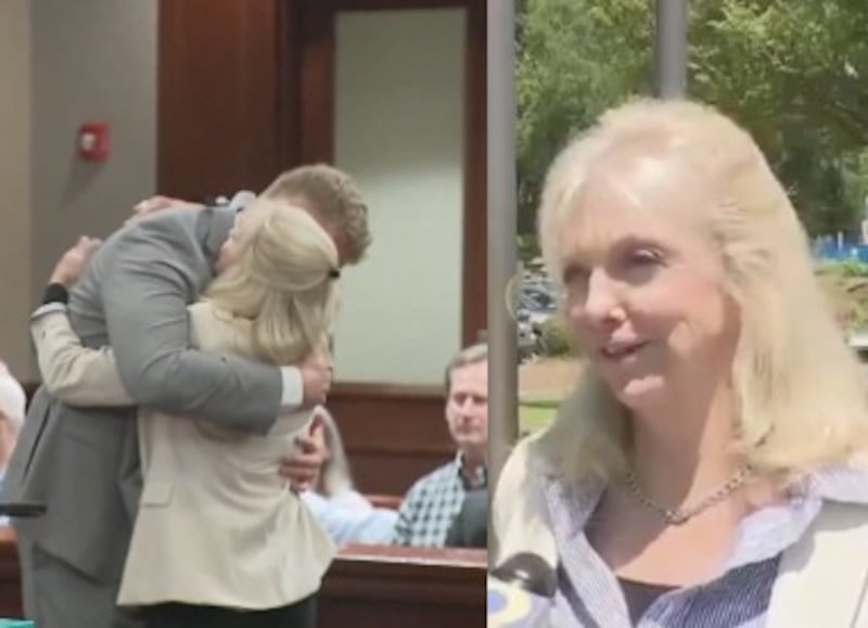 Regina Johnson abrazó y perdonó al hombre que atropelló y mató a su esposo en Georgia. Una historia conmovedora que sorprendió al juez y al tribunal.