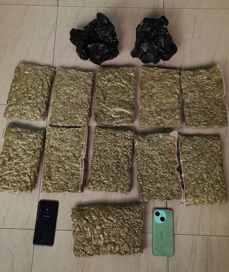 Desmantelan bodega de drogas de Los Lobos que abastecía a expendedores en el sur de Quito. Imagen: Antidrogas Policía Nacional