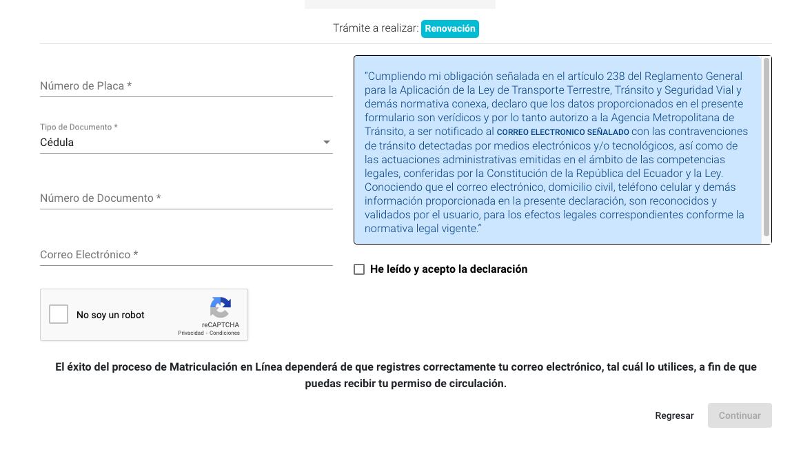 Matriculación vehicular