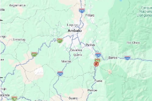 Sismo de 3.9 se registró cerca de Baños este 17 de abril de 2026