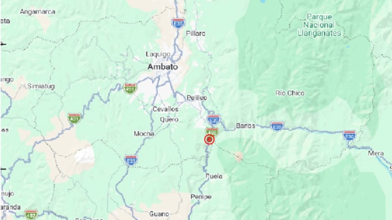 Sismo en Baños