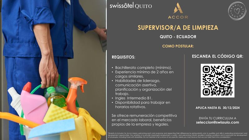 Vacantes en el Swissôtel Quito