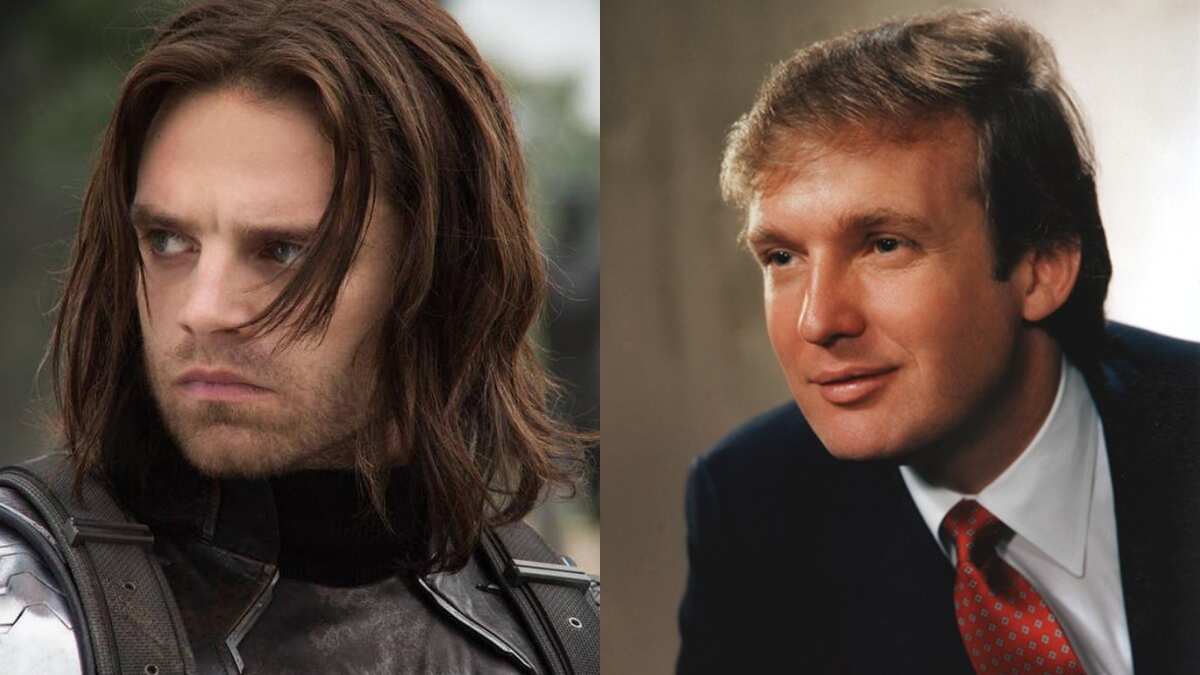 Sebastian Stan y Donald Trump