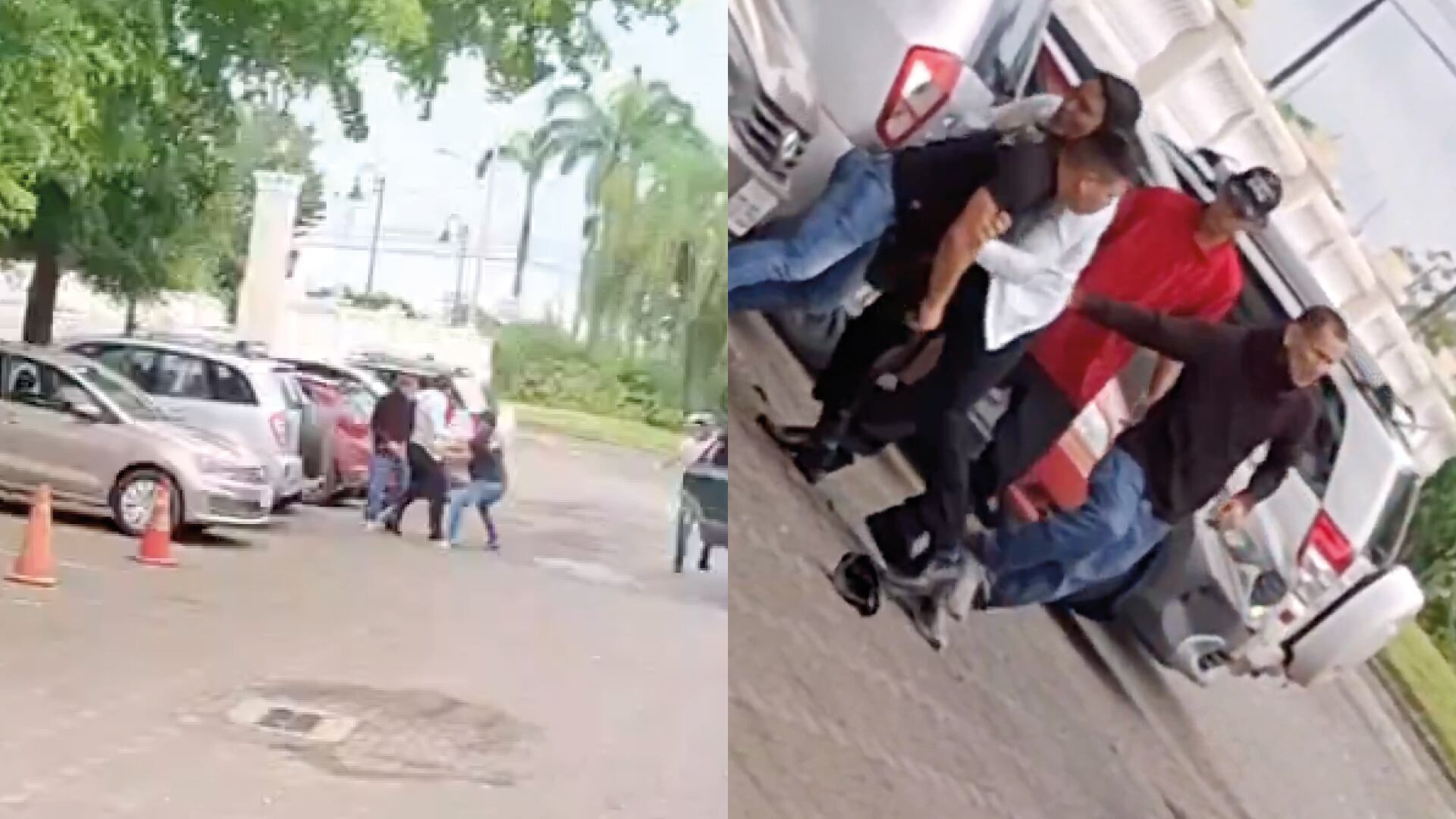 Captan momento en que sujetos armados se llevan a la fuerza a un hombre en Guayaquil