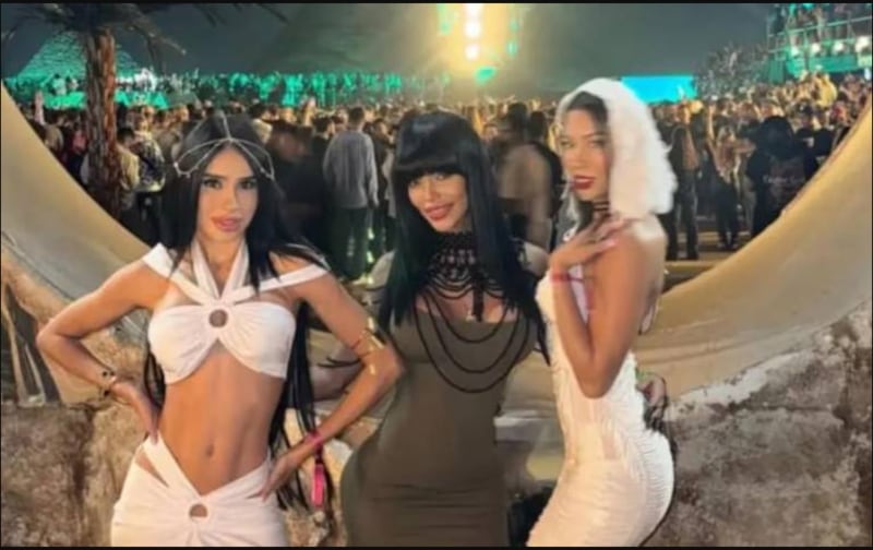 Ivonne Latorre en el Zamna de Egipto