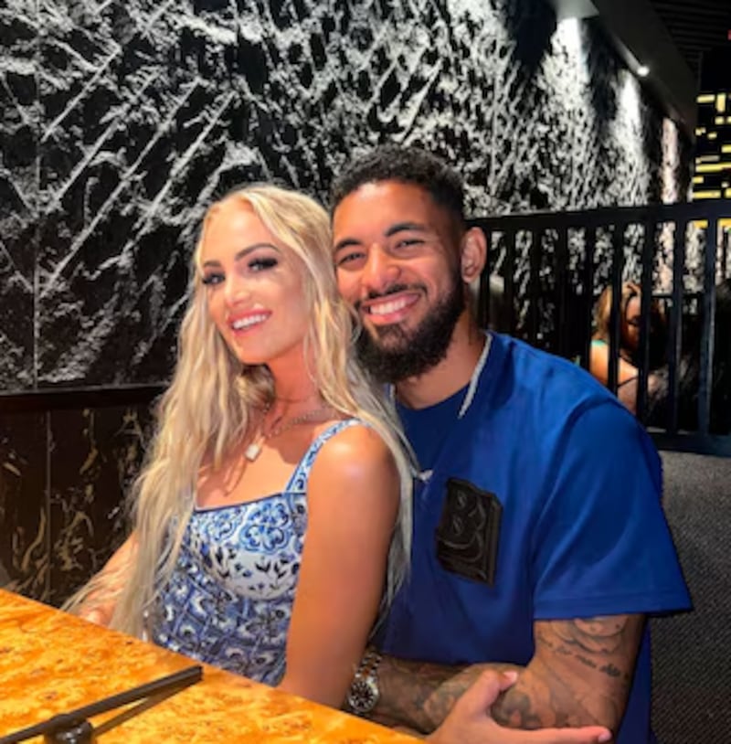 Alisha Lehmann a su expareja el brasileño Douglas Luiz