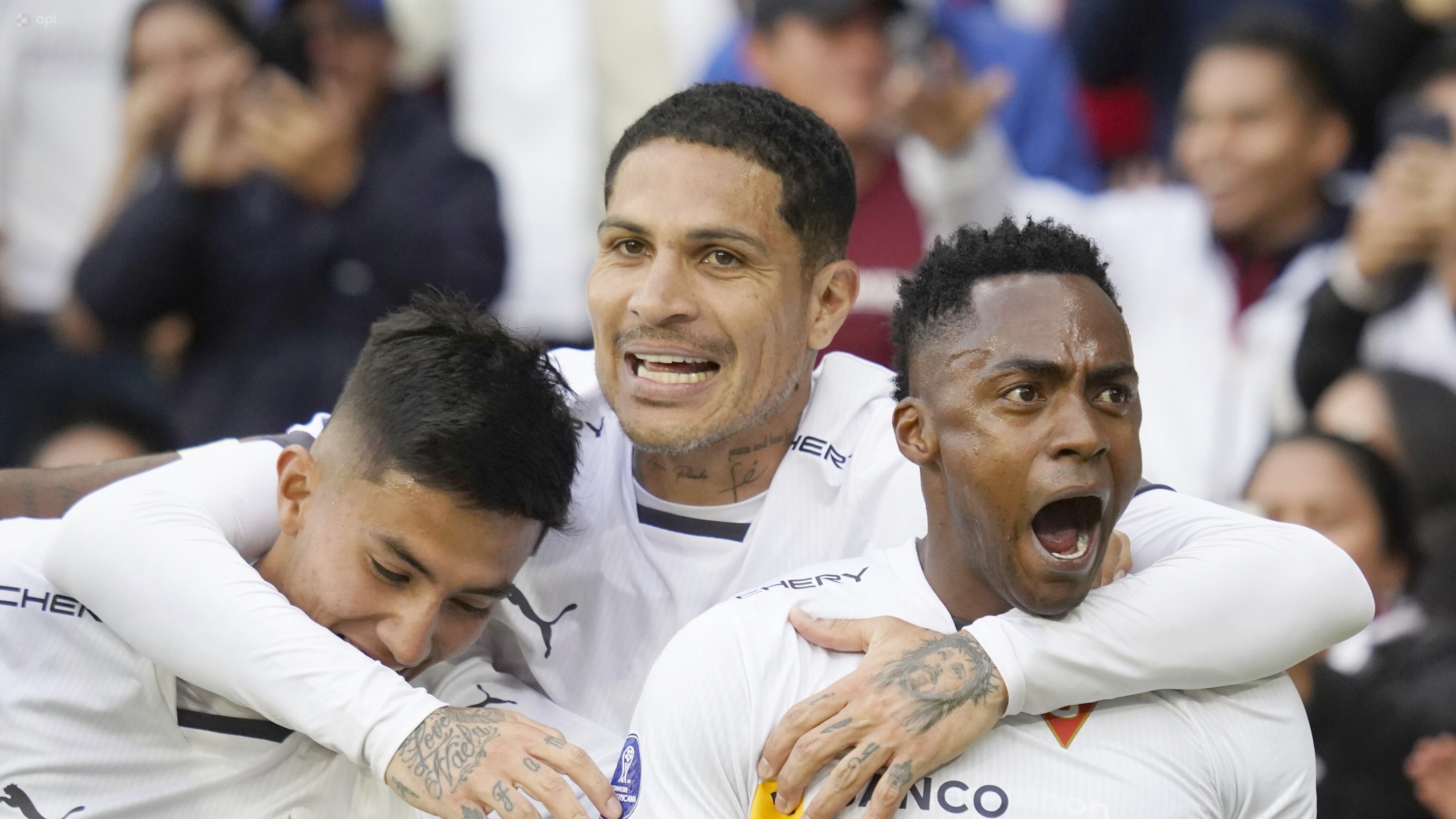 Quito 24 de agosto 2023. Conmebol Sudamericana. Liga recibe a São Paulo en el estadio Rodrigo Paz Delgado por la Copa Conmebol Sudamericana.
API / DANIEL MOLINEROS