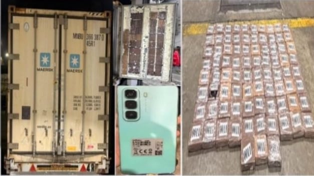 Intentaron enviar casi USD 4 millones en cocaína a Alemania oculta en un contenedor de fruta
