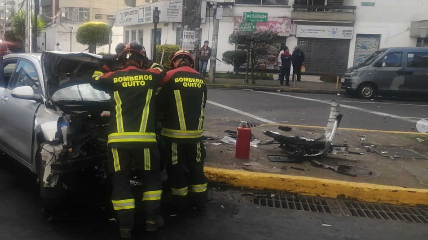 Accidente de tránsito dejó varios heridos en el norte de Quito