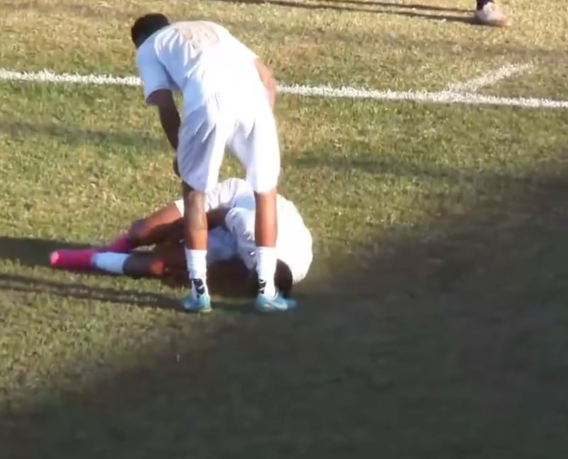Jugador brasileño se lesiona al celebrar como Cristiano Ronaldo tras anotar gol