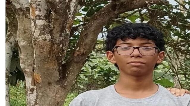 Diego Andrés Tenorio Ipiales, de 14 años, desapareció hace 20 días en Santo Domingo de los Tsáchilas.