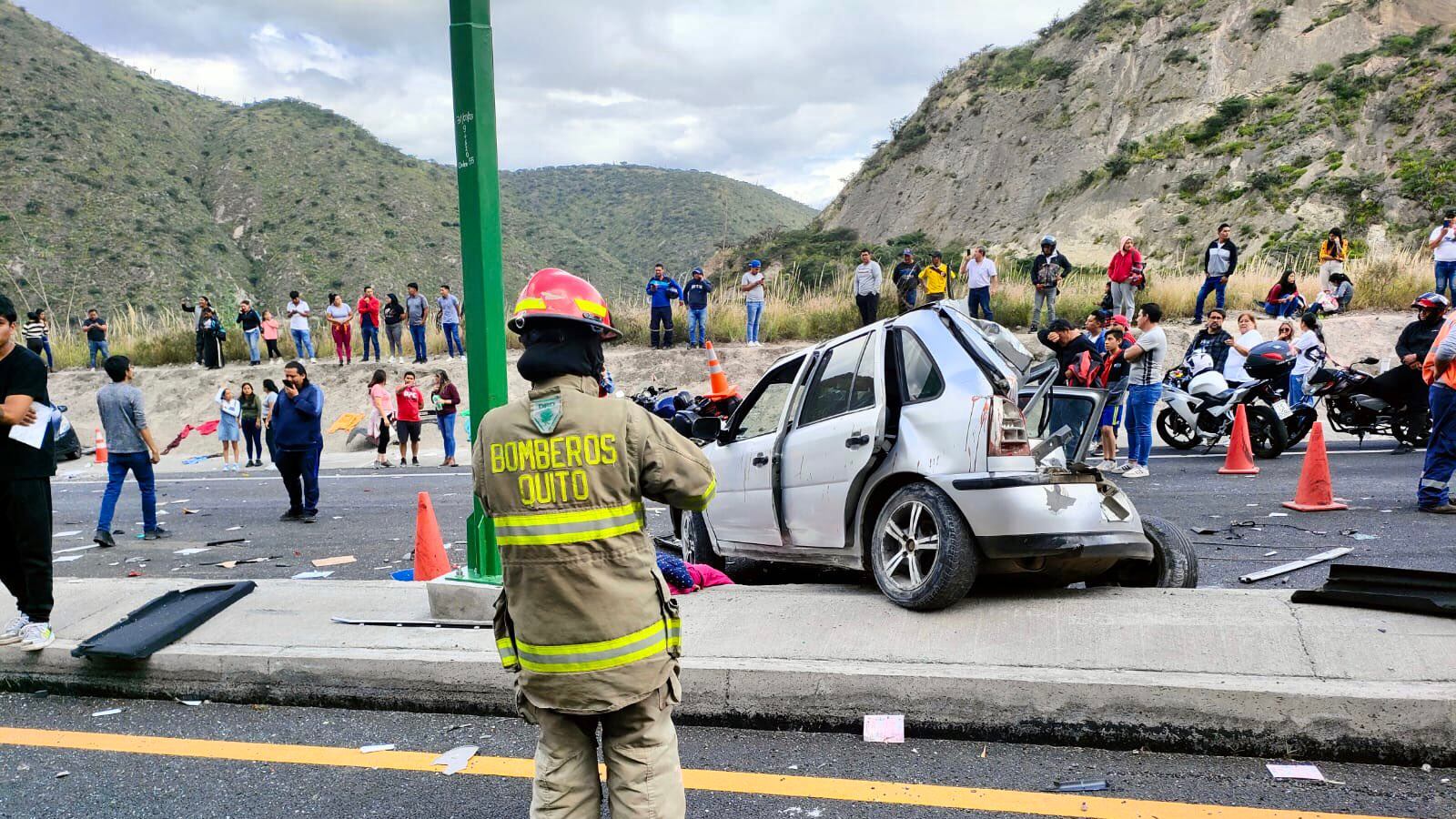Accidente fatal en vía a Guayllabamba