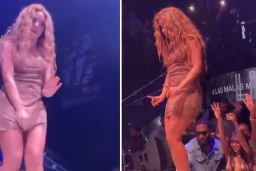 Shakira deja el escenario tras sorprender a un fan “asqueroso” filmando debajo de su falda: video