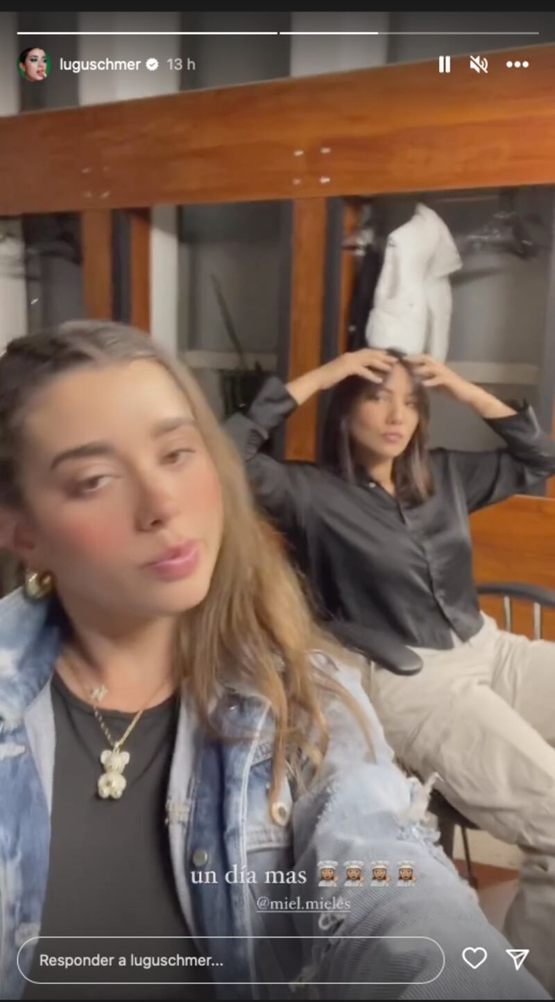 Luciana Guschmer y Gigi Mieles en MasterChef Celebrity Ecuador