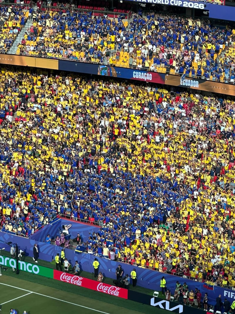 Así luce la hinchada de Curazao