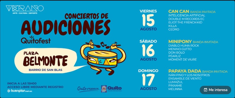 Audiciones QuitoFest 2025