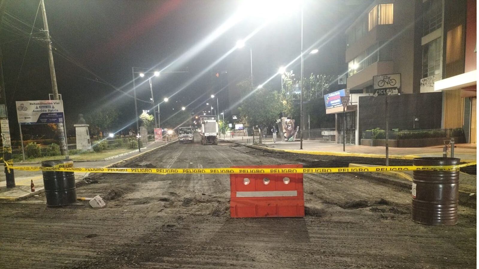 Calles cerradas en Quito por mantenimiento vial