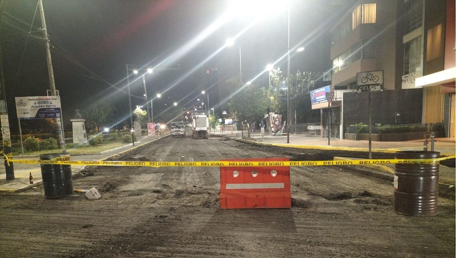 Calles cerradas en Quito por mantenimiento vial