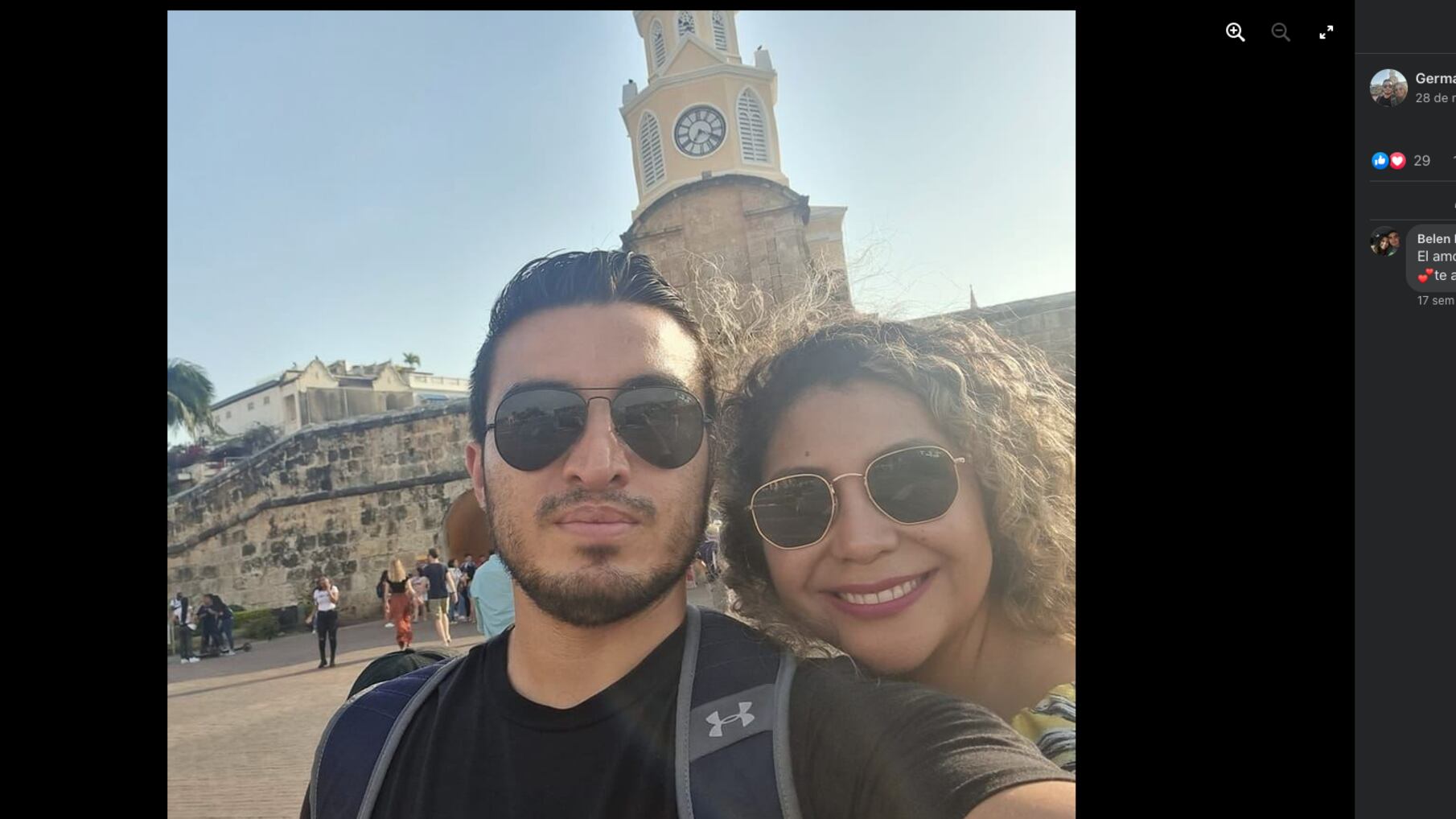 La última publicación de Germán Cáceres en su Facebook seis días antes de matar a María Belén Belén