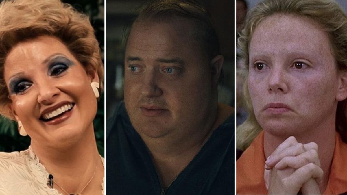 Charlize Theron, Brendan Fraser y Jessica Chastain se transformaron drásticamente para una película