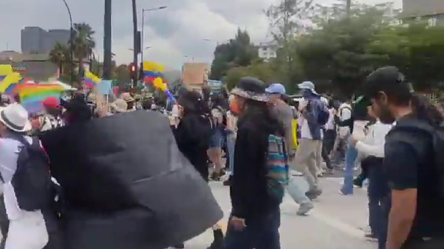Marcha pacífica en Quito