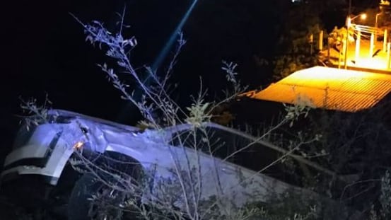 Accidente de tránsito en el que murió Andrea Peñaherrera