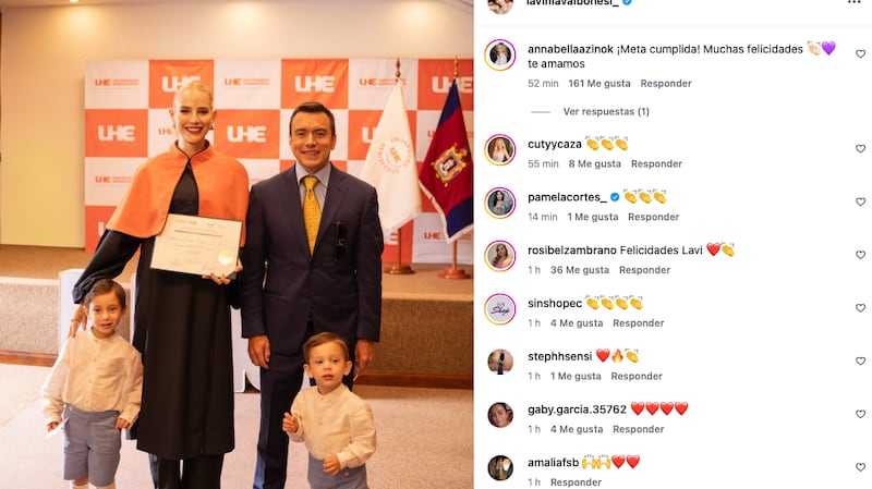 Lavinia Valbonesi recibió su título universitario