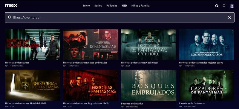 Programas de Investigaciones Paranormales en Max