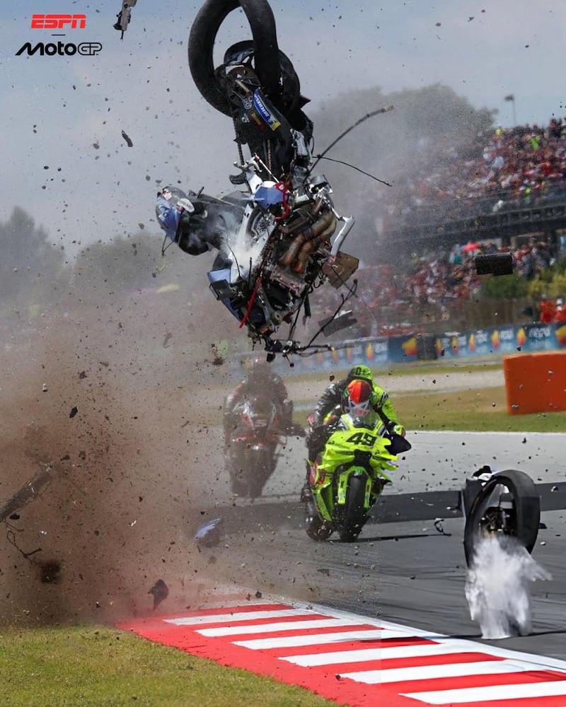 Álex Márquez y su accidente en el MotoGP
