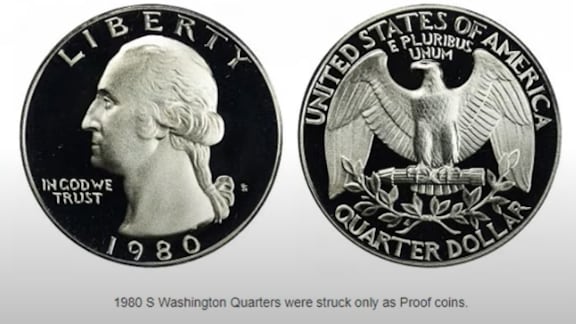 ¡Pilas! La moneda de 25 centavos de dólar de 1980 que vale hasta $9000